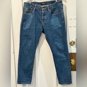 Scotch & Soda Men's Straight Blue Jeans